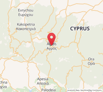 Map of Agrós, Limassol