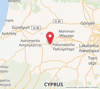 Map of Akáki, Nicosia