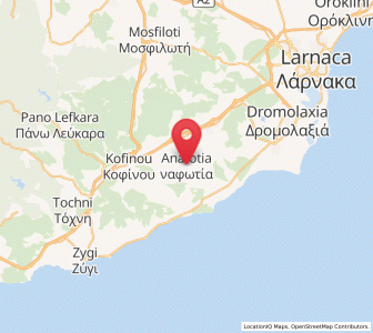 Map of Anafotída, Larnaka