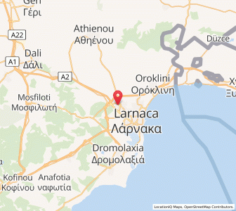 Map of Aradíppou, Larnaka