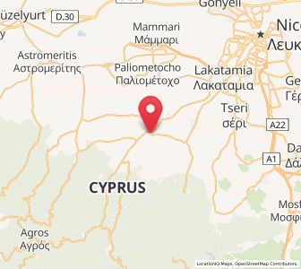 Map of Aredioú, Nicosia