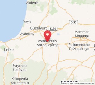 Map of Astromerítis, Nicosia