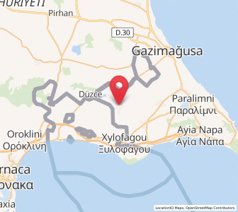 Map of Avgórou, Ammochostos