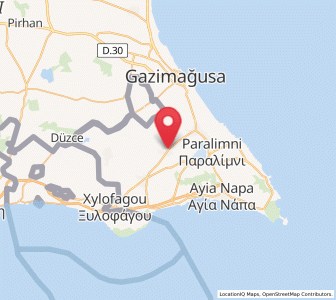 Map of Frénaros, Ammochostos