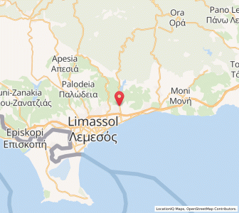 Map of Germasógeia, Limassol