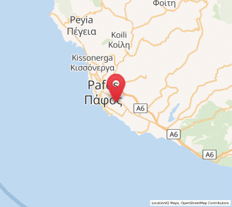 Map of Geroskípou (quarter), Pafos