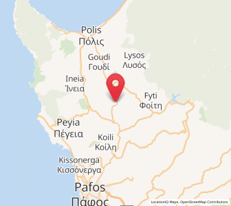 Map of Giólou, Pafos