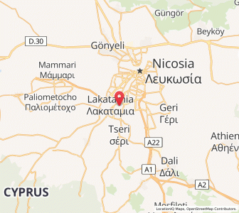 Map of Káto Lakatámeia, Nicosia
