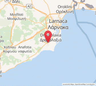 Map of Kíti, Larnaka