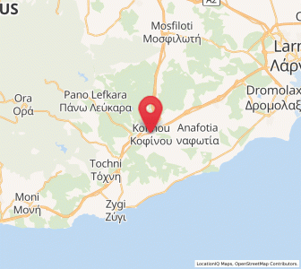 Map of Kofínou, Larnaka