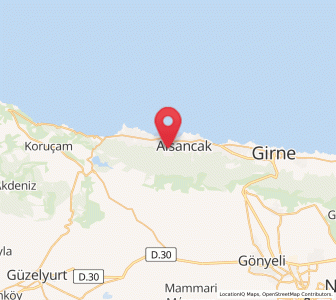 Map of Lápithos, Keryneia