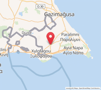 Map of Liopétri, Ammochostos