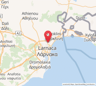 Map of Livádia, Larnaka