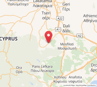 Map of Mathiátis, Nicosia
