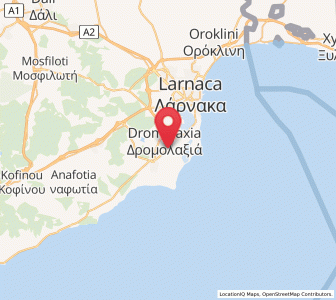 Map of Meneou, Larnaka