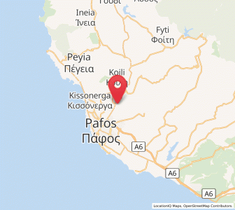Map of Mesógi, Pafos