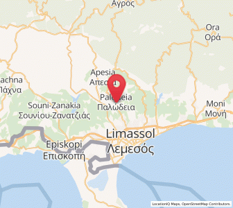 Map of Palodeia, Limassol