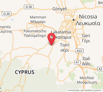 Map of Páno Defterá, Nicosia