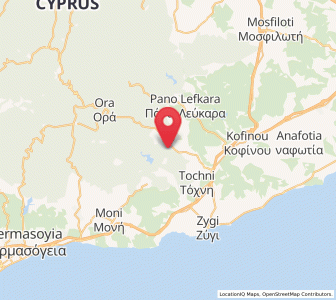 Map of Páno Léfkara, Larnaka
