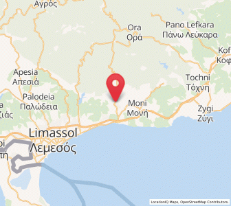 Map of Parekklisha, Limassol