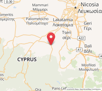 Map of Péra, Nicosia