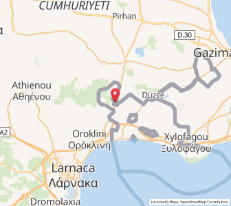Map of Pérgamos, Larnaka