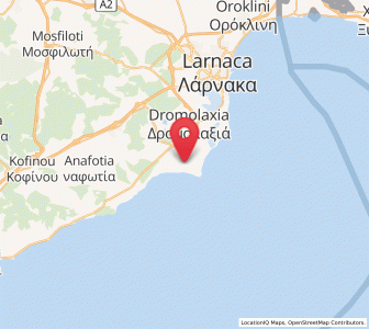 Map of Perivólia, Larnaka