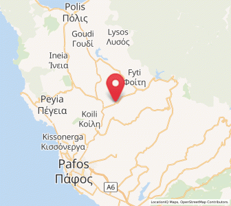 Map of Polémi, Pafos