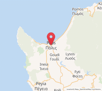 Map of Pólis, Pafos