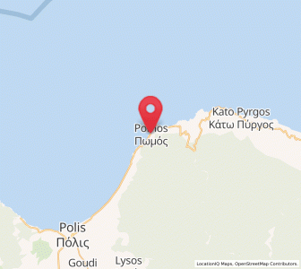 Map of Pomós, Pafos