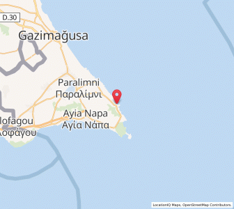 Map of Protaras, Ammochostos