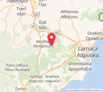 Map of Psevdás, Larnaka
