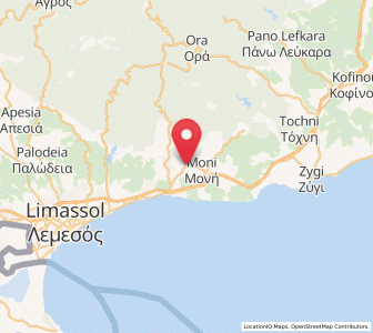 Map of Pyrgos, Limassol
