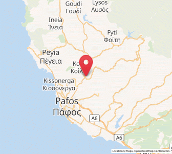 Map of Tsáda, Pafos