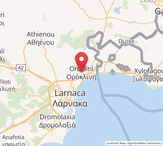 Map of Voróklini, Larnaka