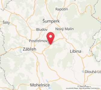 Map of Brníčko, Olomoucký