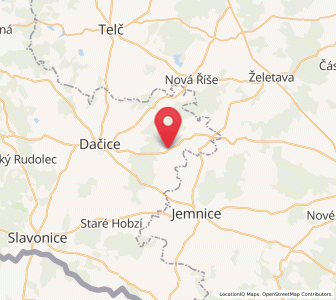 Map of Budíškovice, Jihočeský kraj