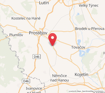 Map of Čehovice, Olomoucký