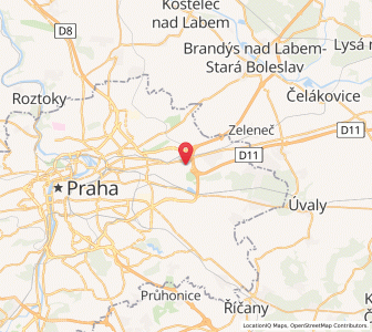 Map of Černý Most, Prague