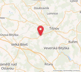 Map of Deblín, South Moravian