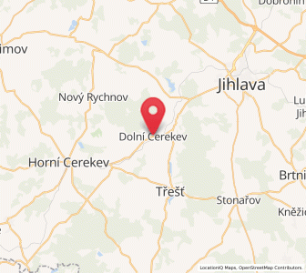 Map of Dolní Cerekev, Vysočina