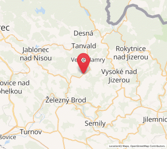 Map of Držkov, Liberecký kraj
