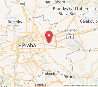 Map of Hostavice, Prague