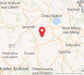 Map of Jasenná, Královéhradecký kraj