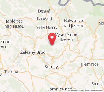 Map of Jesenný, Liberecký kraj
