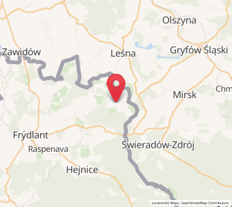 Map of Jindřichovice pod Smrkem, Liberecký kraj