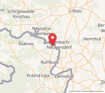 Map of Jiříkov, Ústecký kraj