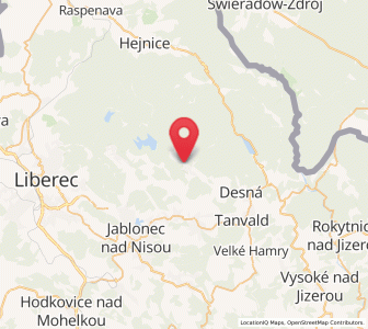 Map of Josefův Důl, Liberecký kraj
