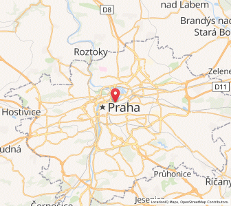 Map of Karlín, Prague