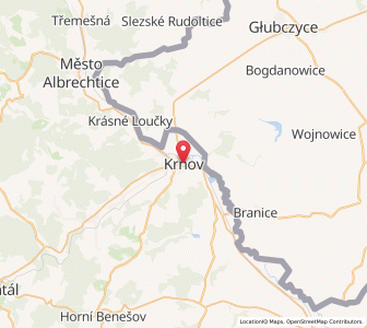 Map of Krnov, Moravskoslezský